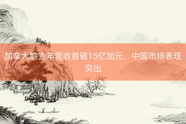 加拿大鹅去年营收首破15亿加元,中国市场表现突出