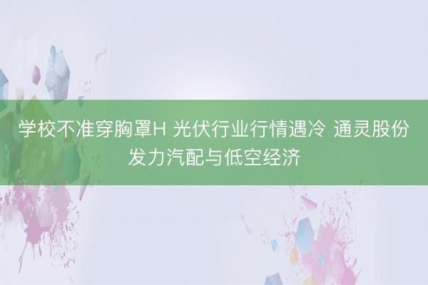 学校不准穿胸罩H 光伏行业行情遇冷 通灵股份发力汽配与低空经济