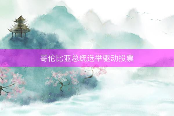 哥伦比亚总统选举驱动投票