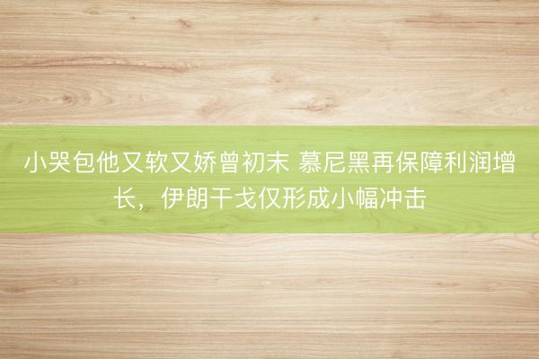 小哭包他又软又娇曾初末 慕尼黑再保障利润增长，伊朗干戈仅形成小幅冲击
