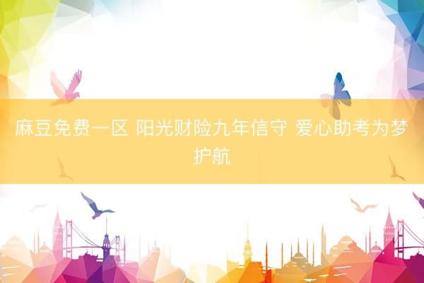 麻豆免费一区 阳光财险九年信守 爱心助考为梦护航