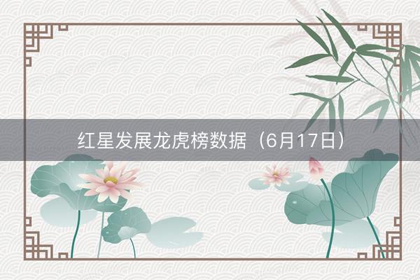 红星发展龙虎榜数据（6月17日）